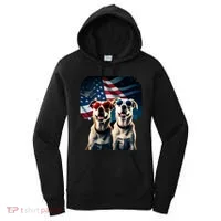 Usa Flag Dog Women's Hoodie thumb 0