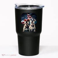 Usa Flag Dog Tumbler thumb 0