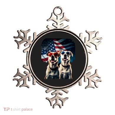 Usa Flag Dog Ornament