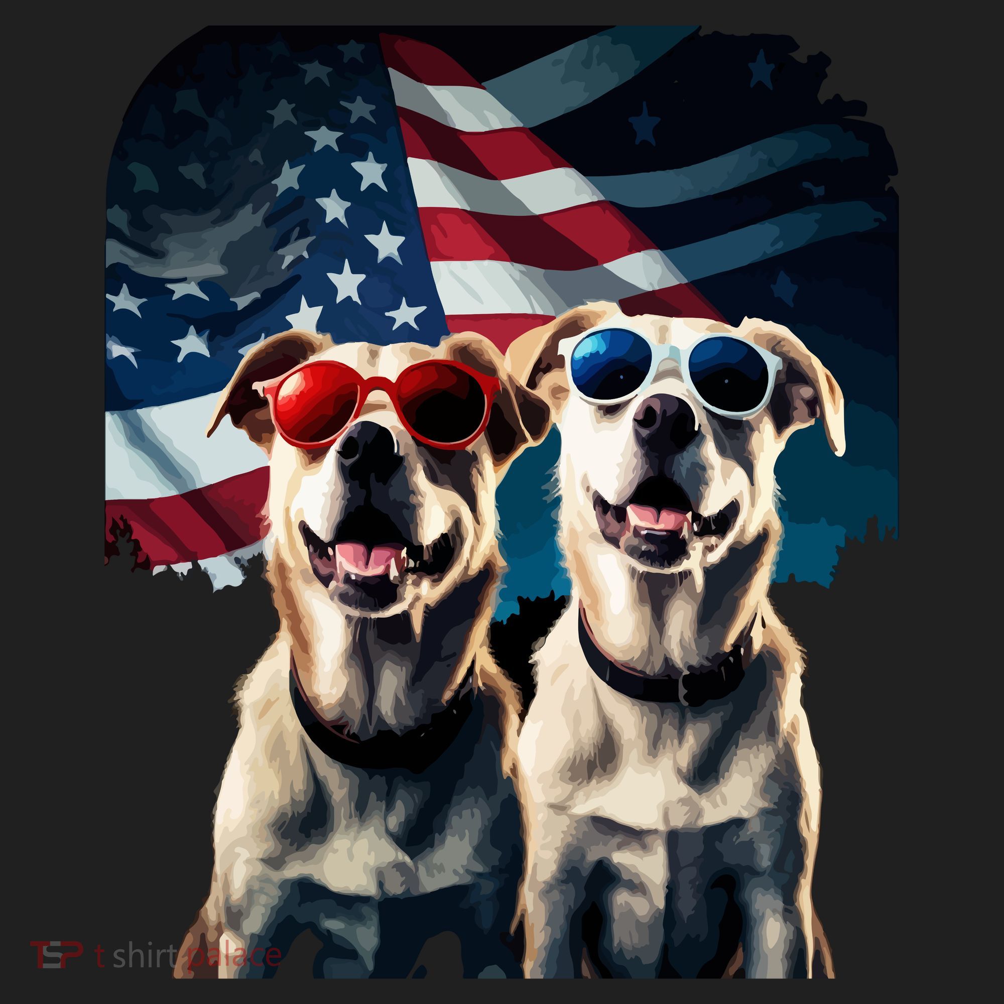 Usa Flag Dog Hat