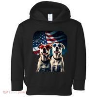 Usa Flag Dog Toddler Hoodie thumb 0