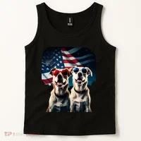 Usa Flag Dog Tank Top thumb 2