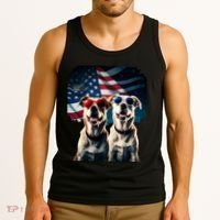 Usa Flag Dog Tank Top thumb 3