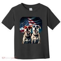 Usa Flag Dog Toddler T-Shirt thumb 0