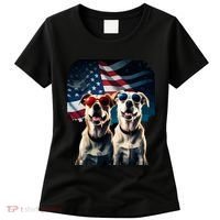 Usa Flag Dog Women's T-Shirt thumb 0
