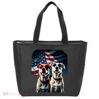 Usa Flag Dog Tote Bag thumb 0