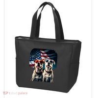 Usa Flag Dog Tote Bag thumb 3