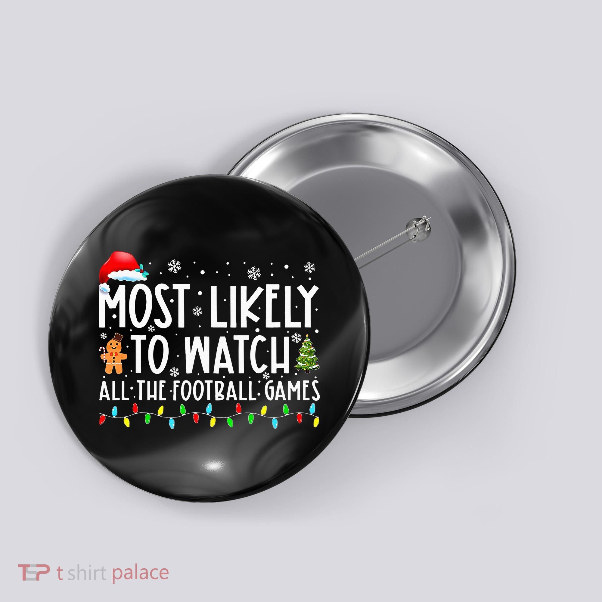 Ultimate Football Fanatic Christmas Gift Button