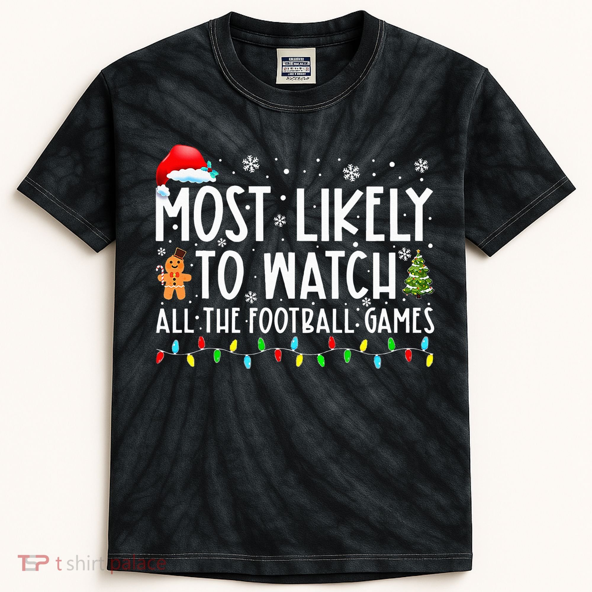 Ultimate Football Fanatic Christmas Gift Kids Tie-Dye T-Shirt