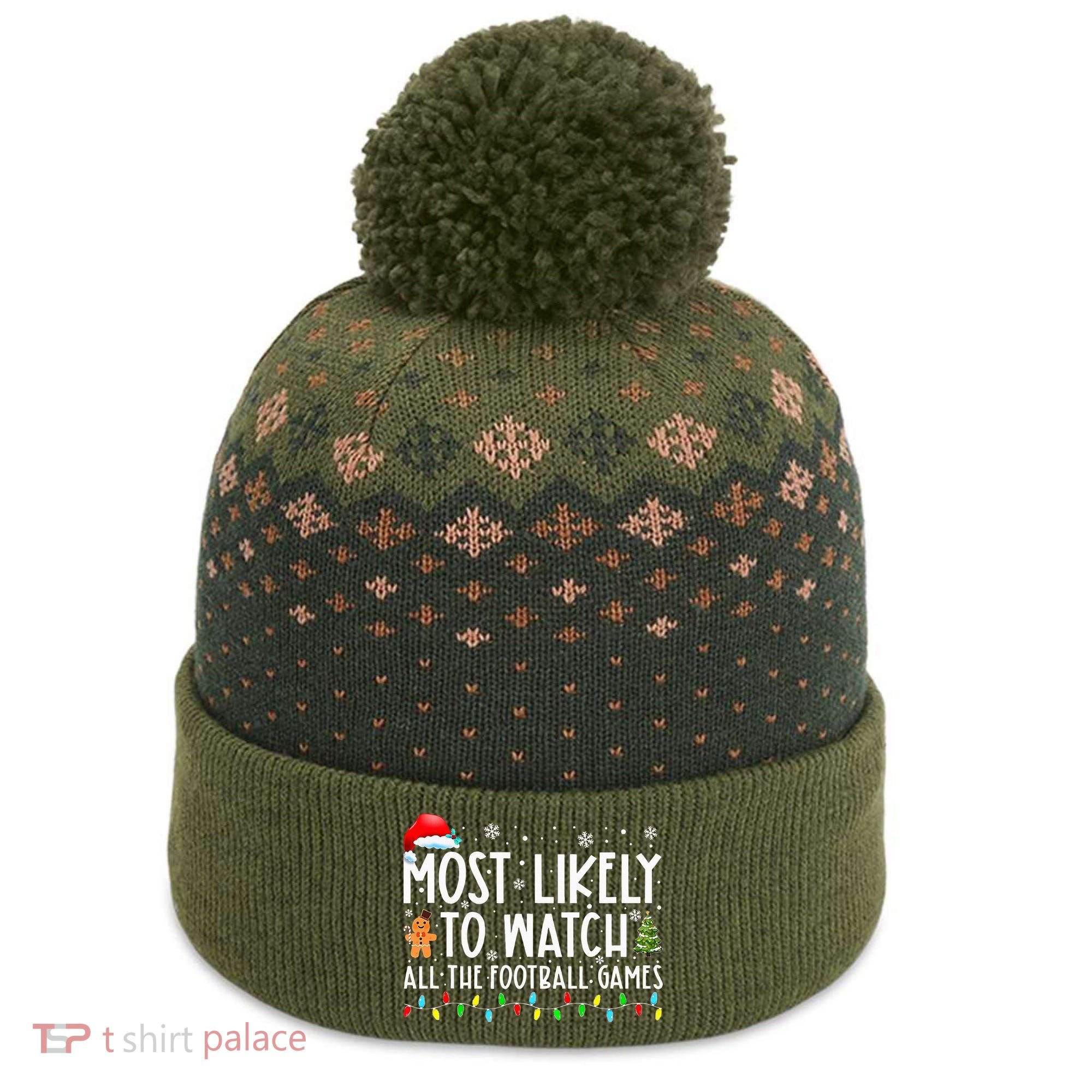 Ultimate Football Fanatic Christmas Gift The Baniff Cuffed Pom Beanie