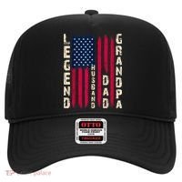 USA Flag Father's Day Dad The Legend Husband Dad Grandpa Hat thumb 0