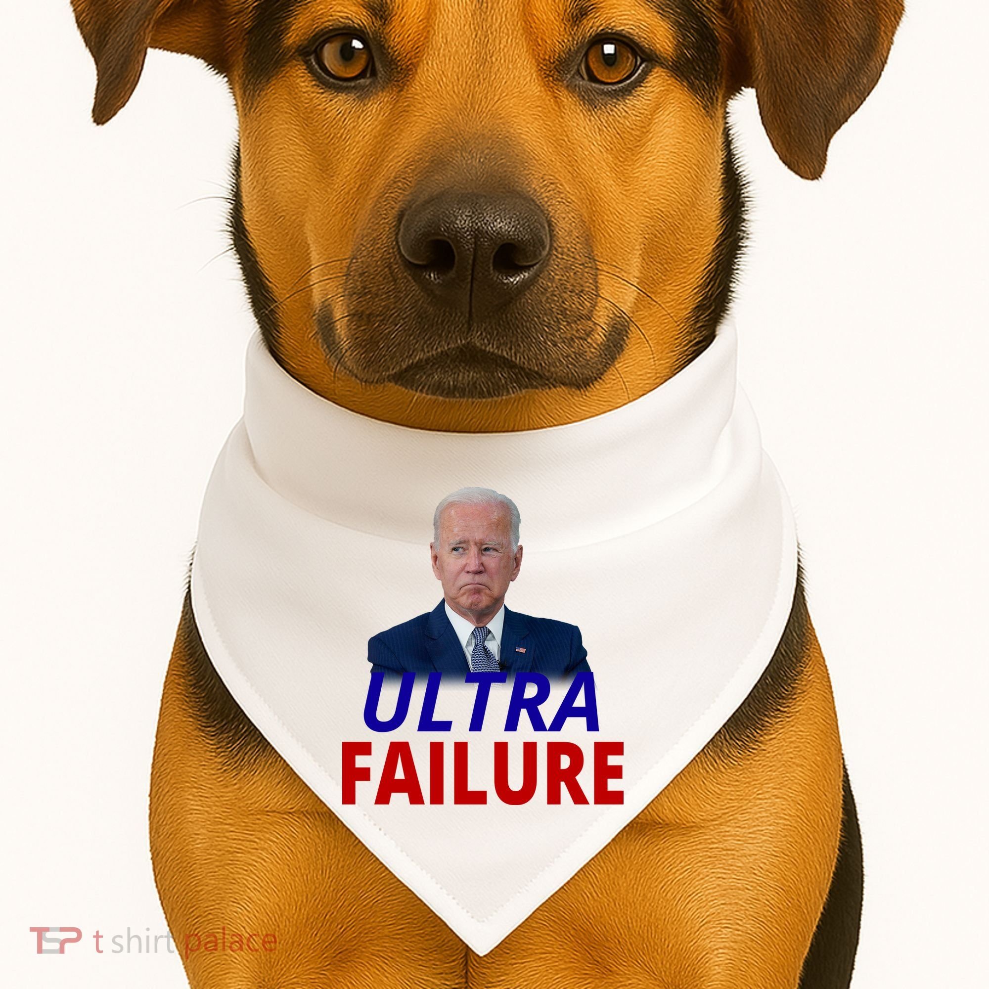 Ultra Failure Funny Anti Joe Biden USA-Made Doggie Bandana