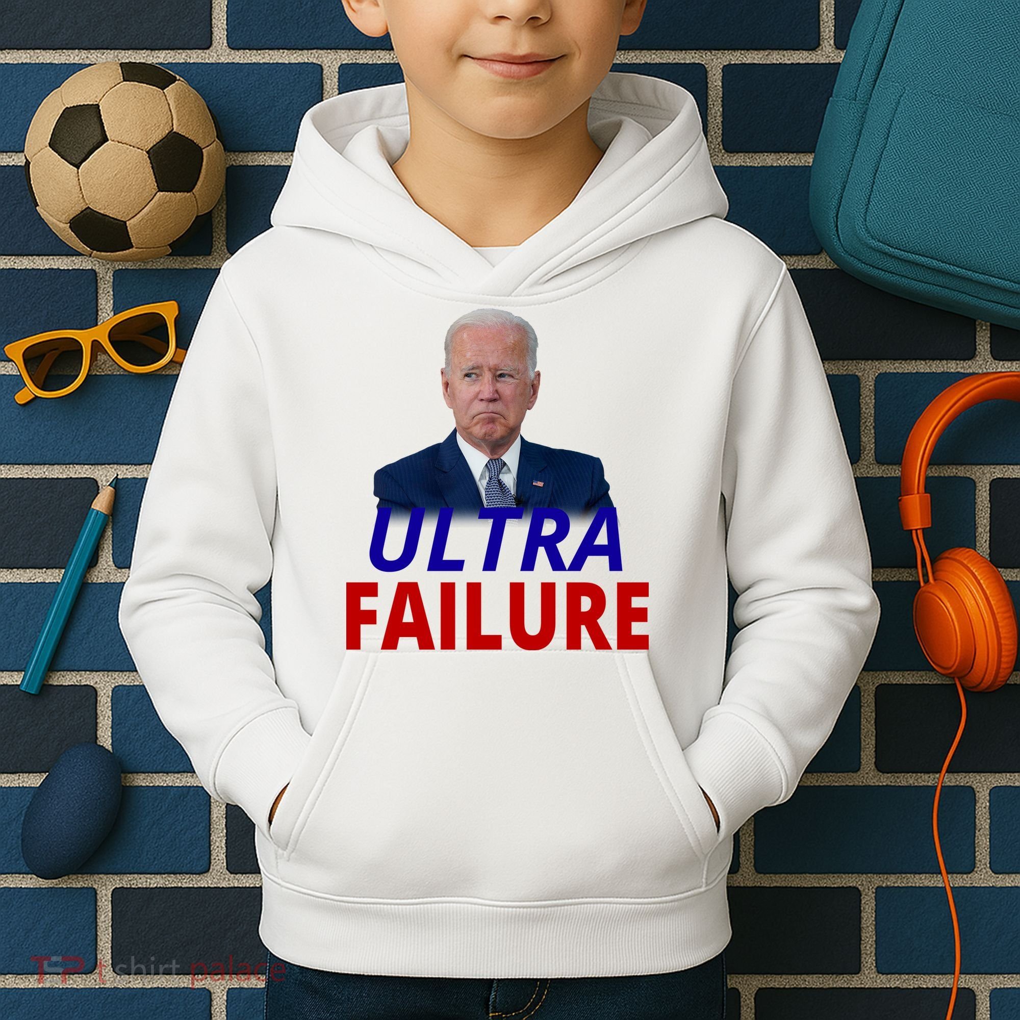 Ultra Failure Funny Anti Joe Biden Kids Hoodie