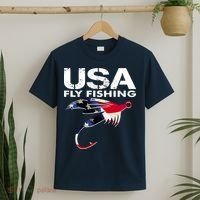 USA Fly Fishing Sport Fishing Fan T-Shirt thumb 2