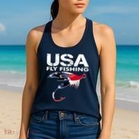 USA Fly Fishing Sport Fishing Fan Women's Tank Top thumb 2