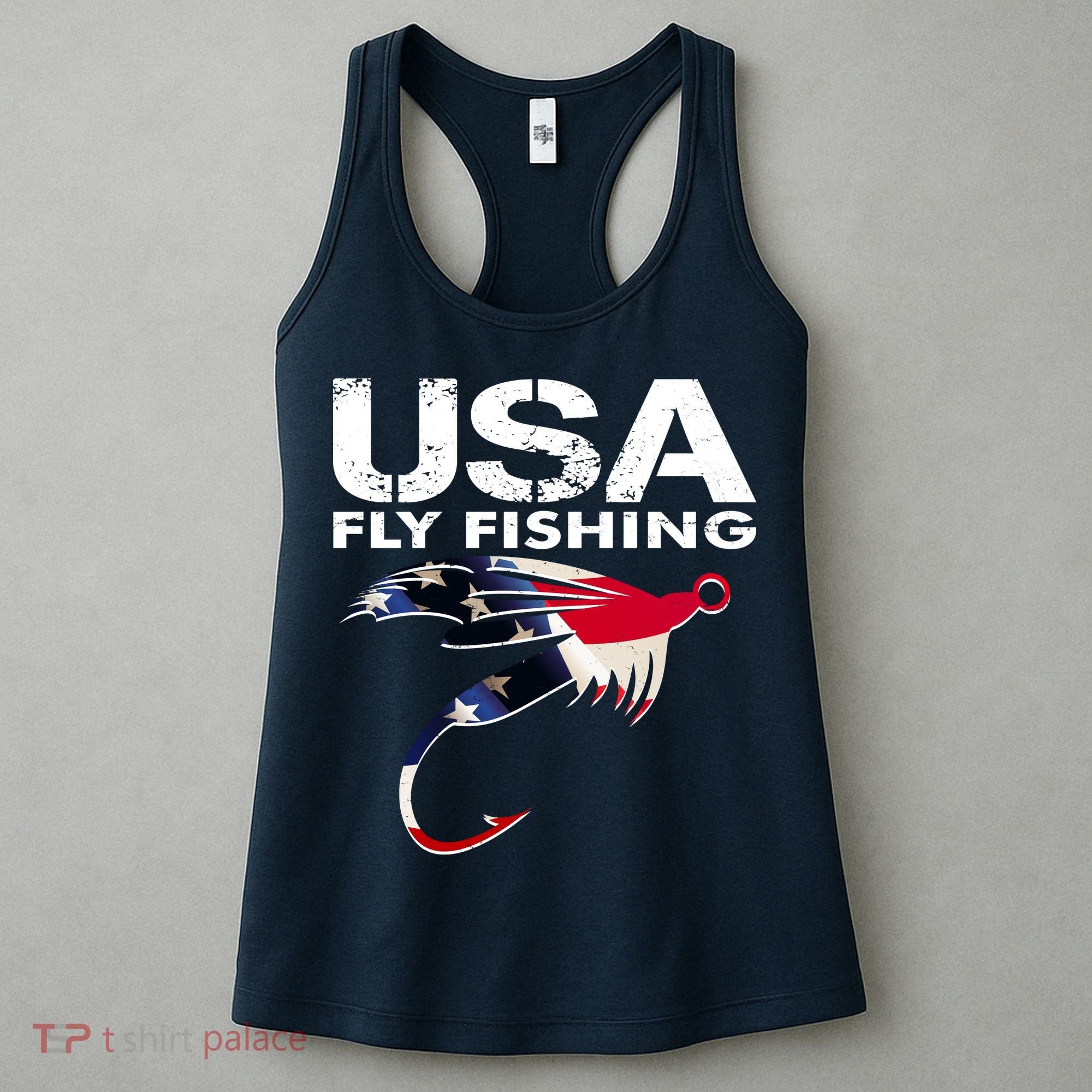USA Fly Fishing Sport Fishing Fan Women's Tank Top