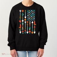 USA Flower Flag Garden Women's Sweatshirt thumb 0