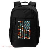 USA Flower Flag Garden Backpack thumb 0