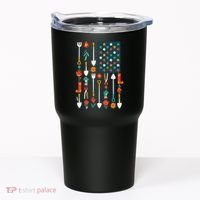 USA Flower Flag Garden Tumbler thumb 0
