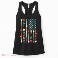 USA Flower Flag Garden Women's Tank Top thumb 0