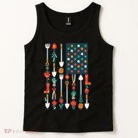 USA Flower Flag Garden Tank Top thumb 2