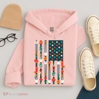 USA Flower Flag Garden Hoodie thumb 4