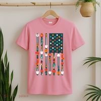 USA Flower Flag Garden T-Shirt thumb 2
