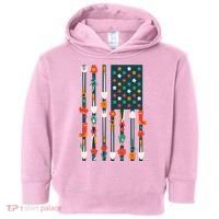 USA Flower Flag Garden Toddler Hoodie thumb 0