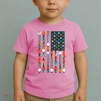 USA Flower Flag Garden Toddler T-Shirt thumb 2