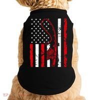 USA Fishing Flag Gift For Fisherman Doggie Tank thumb 0