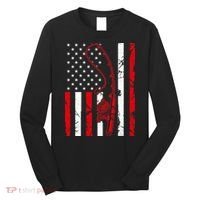 USA Fishing Flag Gift For Fisherman Long Sleeve Shirt thumb 0