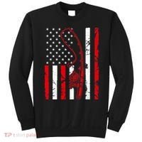USA Fishing Flag Gift For Fisherman Sweatshirt thumb 0