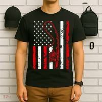 USA Fishing Flag Gift For Fisherman T-Shirt thumb 6