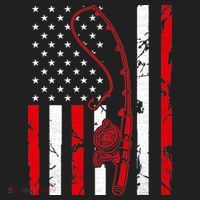 USA Fishing Flag Gift For Fisherman Golf Towel thumb 3