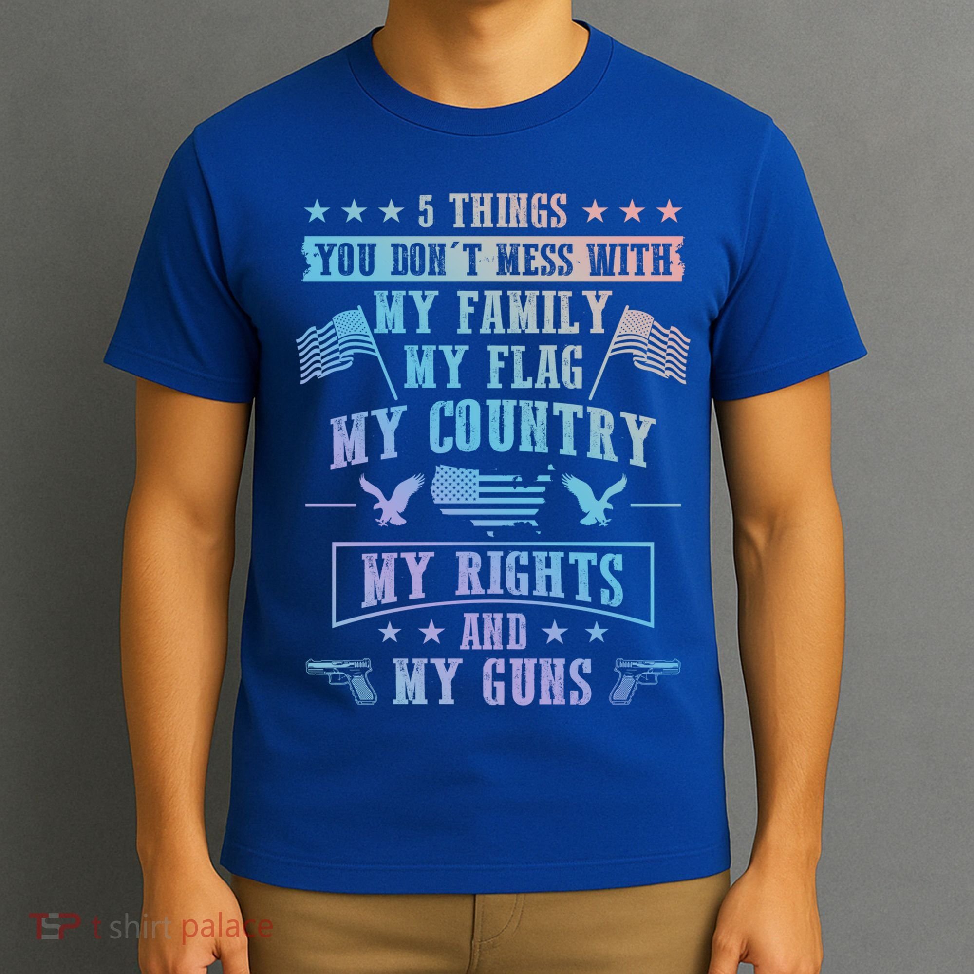 Usa Freedom Good To Be An American Flag Country And Guns Funny Gift T-Shirt