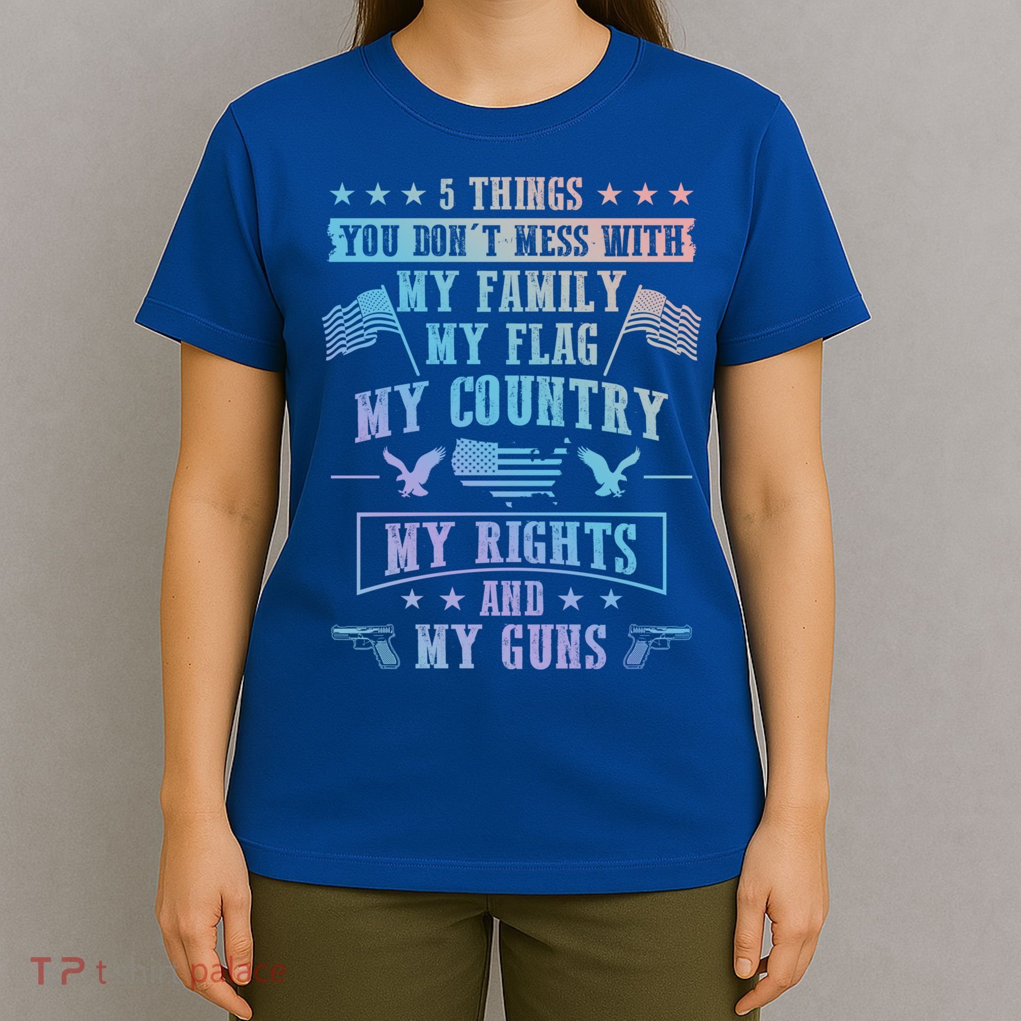 Usa Freedom Good To Be An American Flag Country And Guns Funny Gift T-Shirt