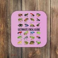 Ultimate Frog Guide Funny Frog Lovers Coaster thumb 0