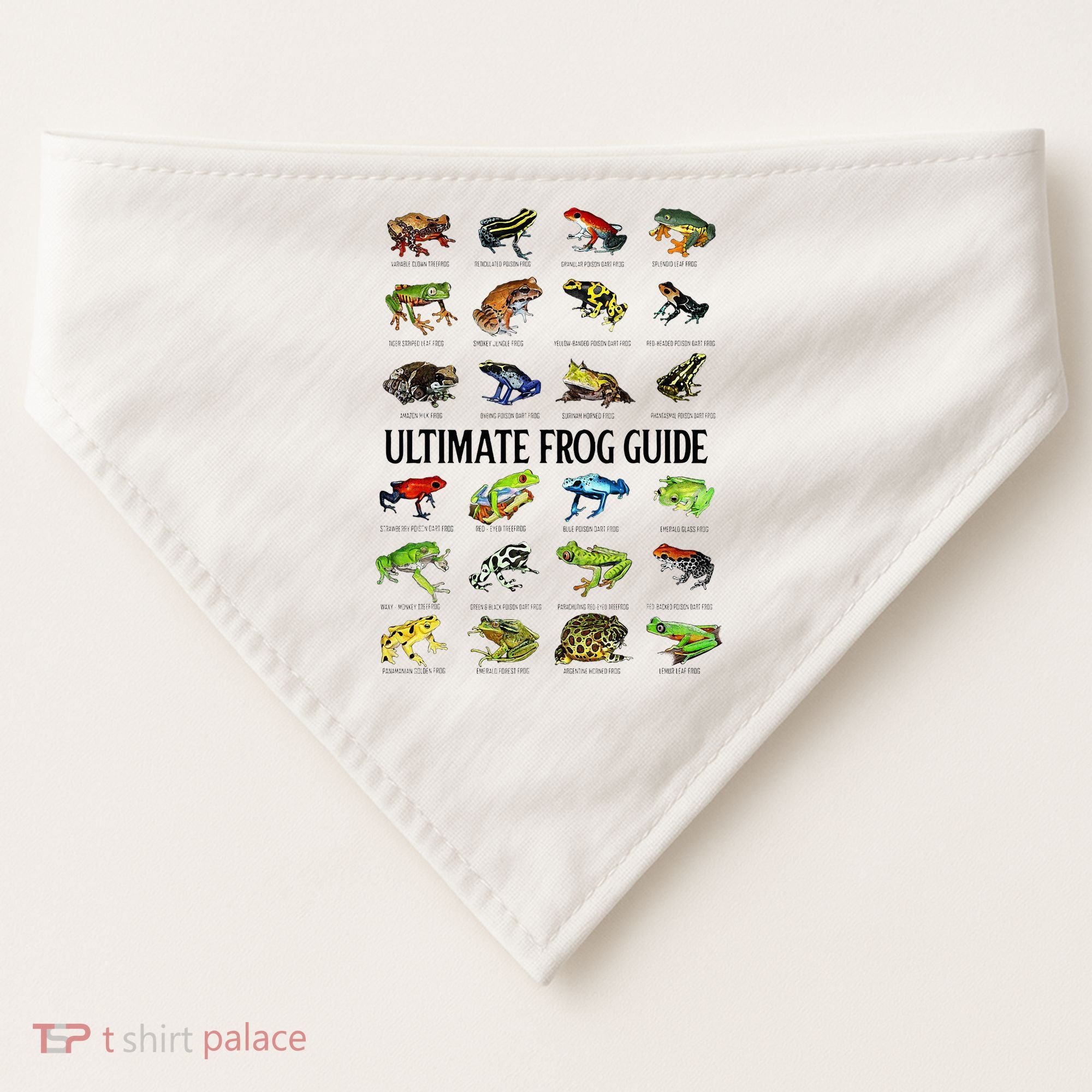 Ultimate Frog Guide Funny Frog Lovers USA-Made Doggie Bandana