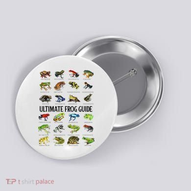 Ultimate Frog Guide Funny Frog Lovers Button