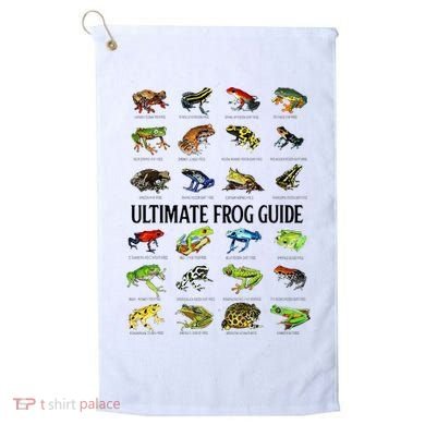 Ultimate Frog Guide Funny Frog Lovers Golf Towel