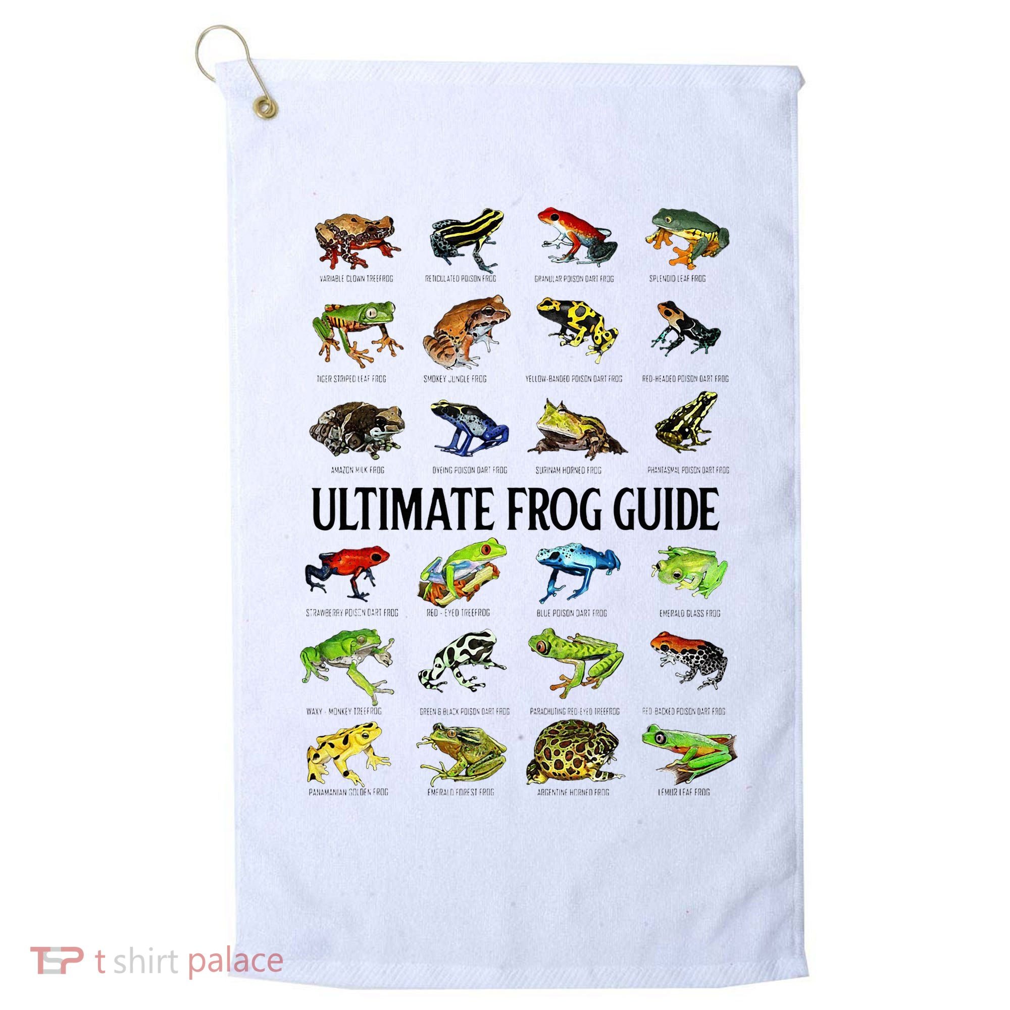 Ultimate Frog Guide Funny Frog Lovers Golf Towel