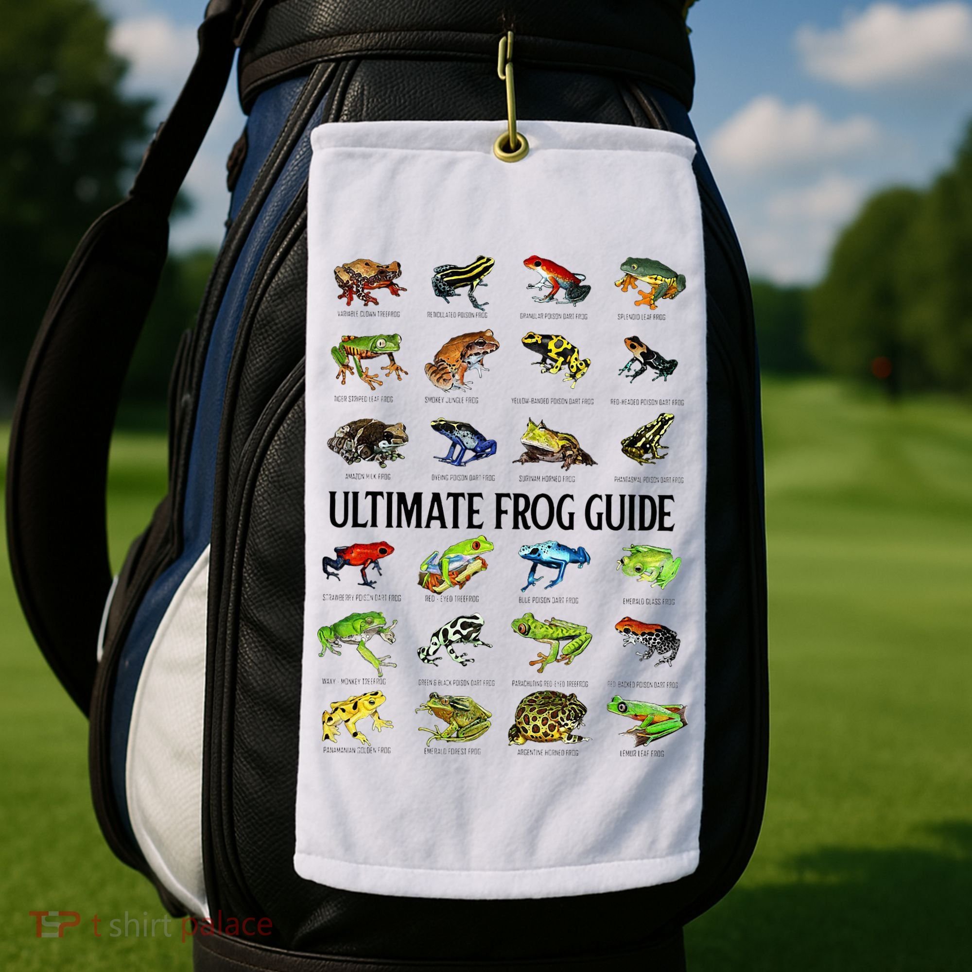 Ultimate Frog Guide Funny Frog Lovers Golf Towel