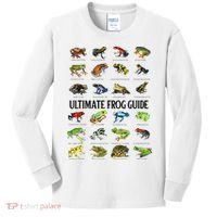 Ultimate Frog Guide Funny Frog Lovers Kids Long Sleeve Shirt thumb 0