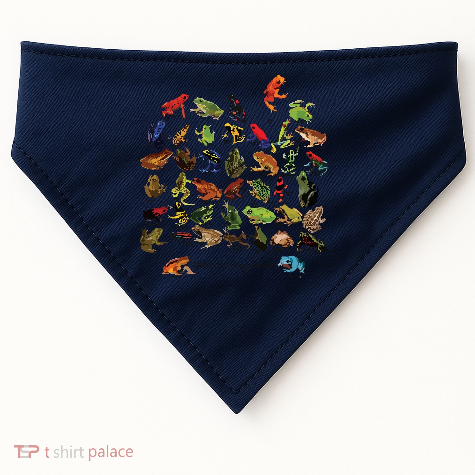 Ultimate Frog Guide Funny Frog Lover Frog Owner Frogs USA-Made Doggie Bandana