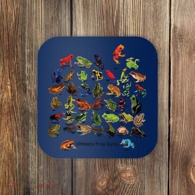 Ultimate Frog Guide Funny Frog Lover Frog Owner Frogs Coaster
