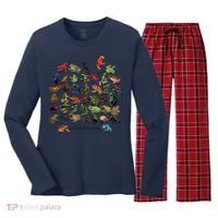 Ultimate Frog Guide Funny Frog Lover Frog Owner Frogs Women's Long Sleeve Flannel Pajama Set  thumb 0