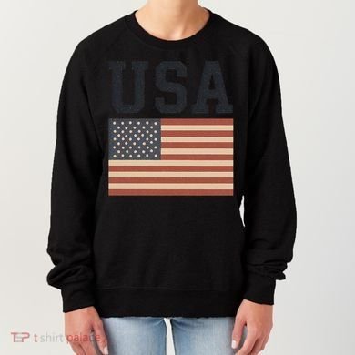 USA Flag Graphic Women's Sweatshirt