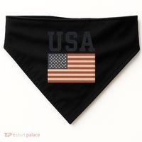 USA Flag Graphic USA-Made Doggie Bandana thumb 0