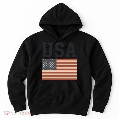 USA Flag Graphic Hoodie
