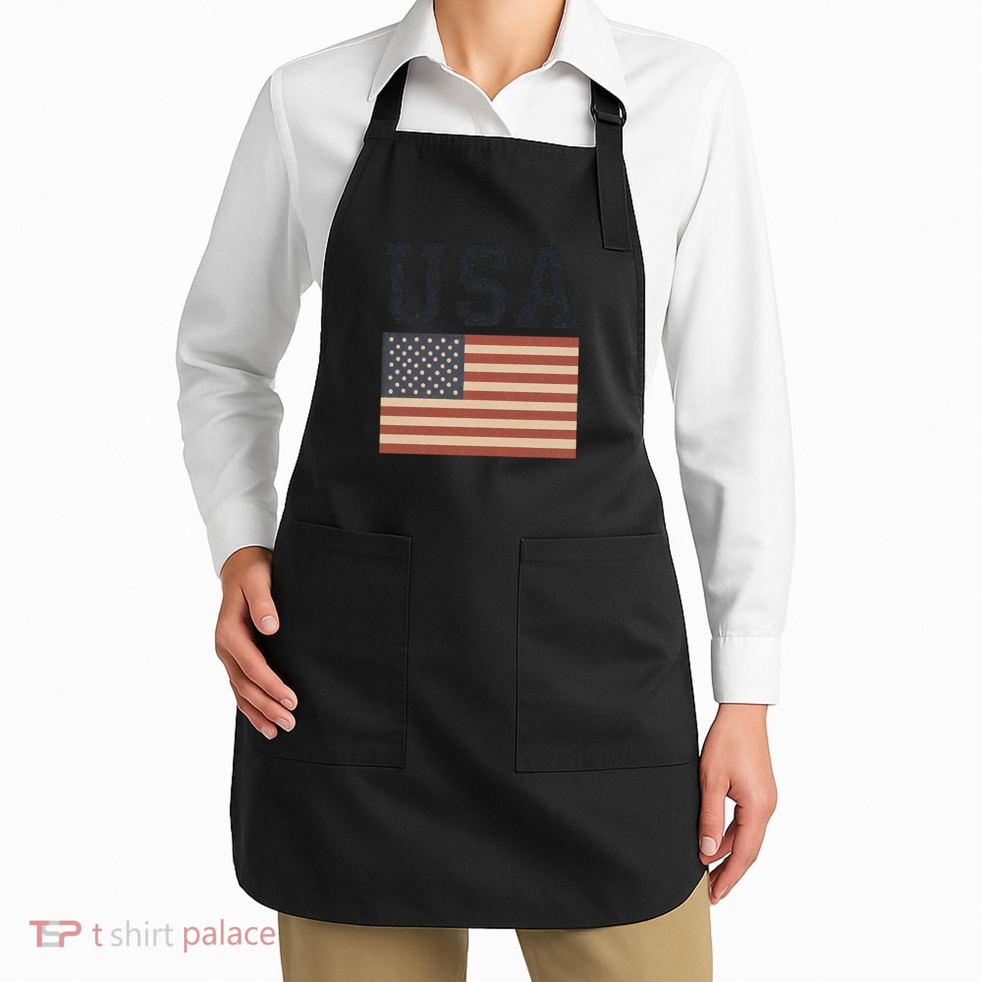 USA Flag Graphic Apron